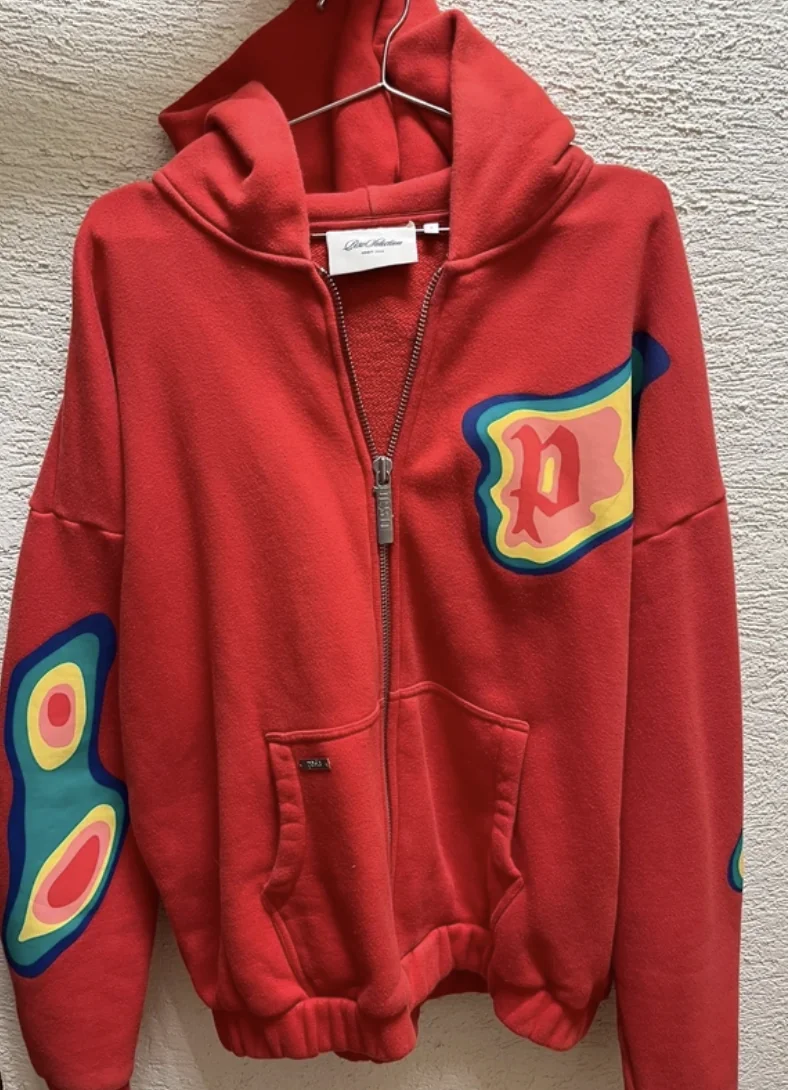 Orbit Zip Hoodie Red