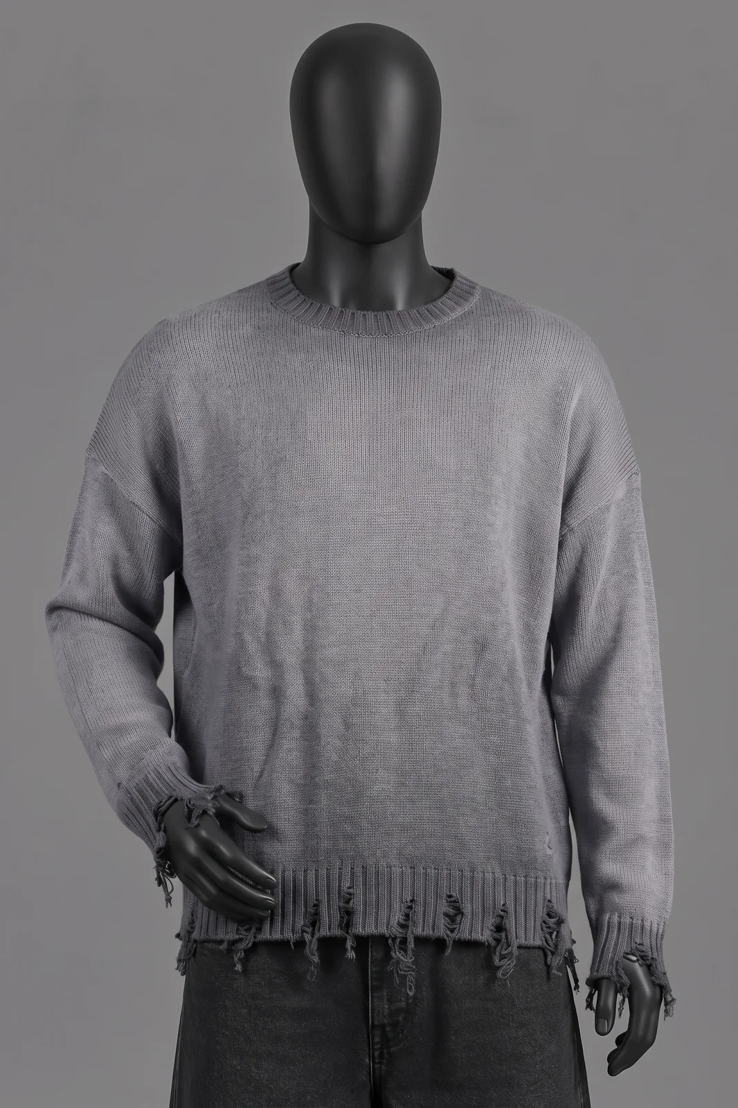 Reternity, Distressed Knit Sweater Washed, Größe XL, Getragen