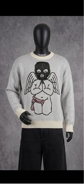 Ski Mask Angel Knit Sweater