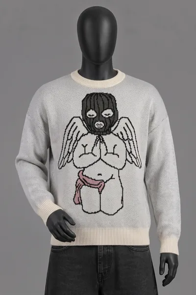 Review, Ski Mask Angel Knit Sweater