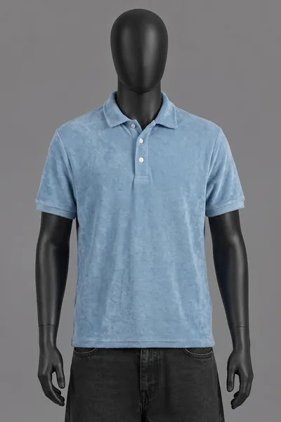 Mr Marvis, Terry Polo Shirt Blue, hellblau, Größe L, Sehr gut