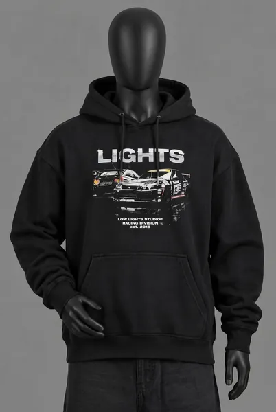 Low Lights Studio, Racing Division Hoodie Black