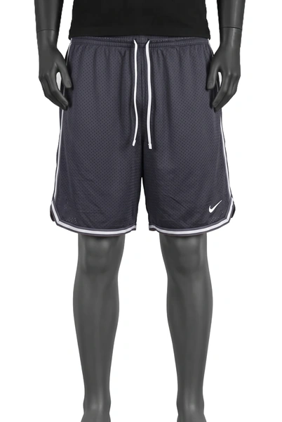 Nike, Dri-FIT Mesh Shorts, Schwarz/Weiß, Mesh, Seitenstreifen in Grau, Größe S, Sehr gut