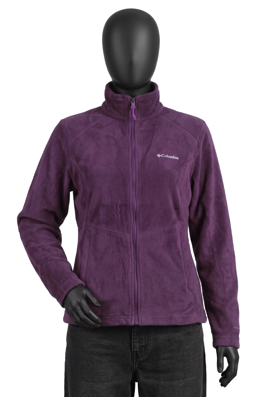 Columbia, Interchange Fleecejacke, Aubergine/Dunkelviolett, Fleece mit Stehkragen, Größe L, Sehr gut