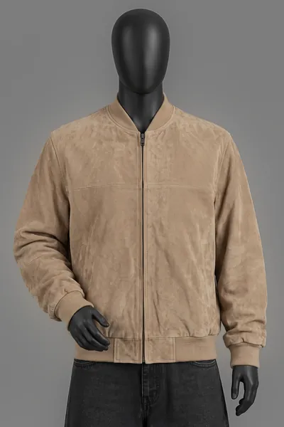 Guess by Marciano, Leather Garments & Furs Bomber, Camel/Tan Rauleder (Suede), Größe L, Größe L, Sehr gut