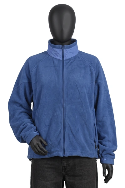 Columbia, Core Interchange Fleecejacke, Blau/Hellblau, Stehkragen mit Nylon-Einsatz, Größe XL, Sehr gut
